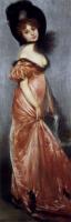 Pierre Carrier-Belleuse - Young Girl In A Pink Dress